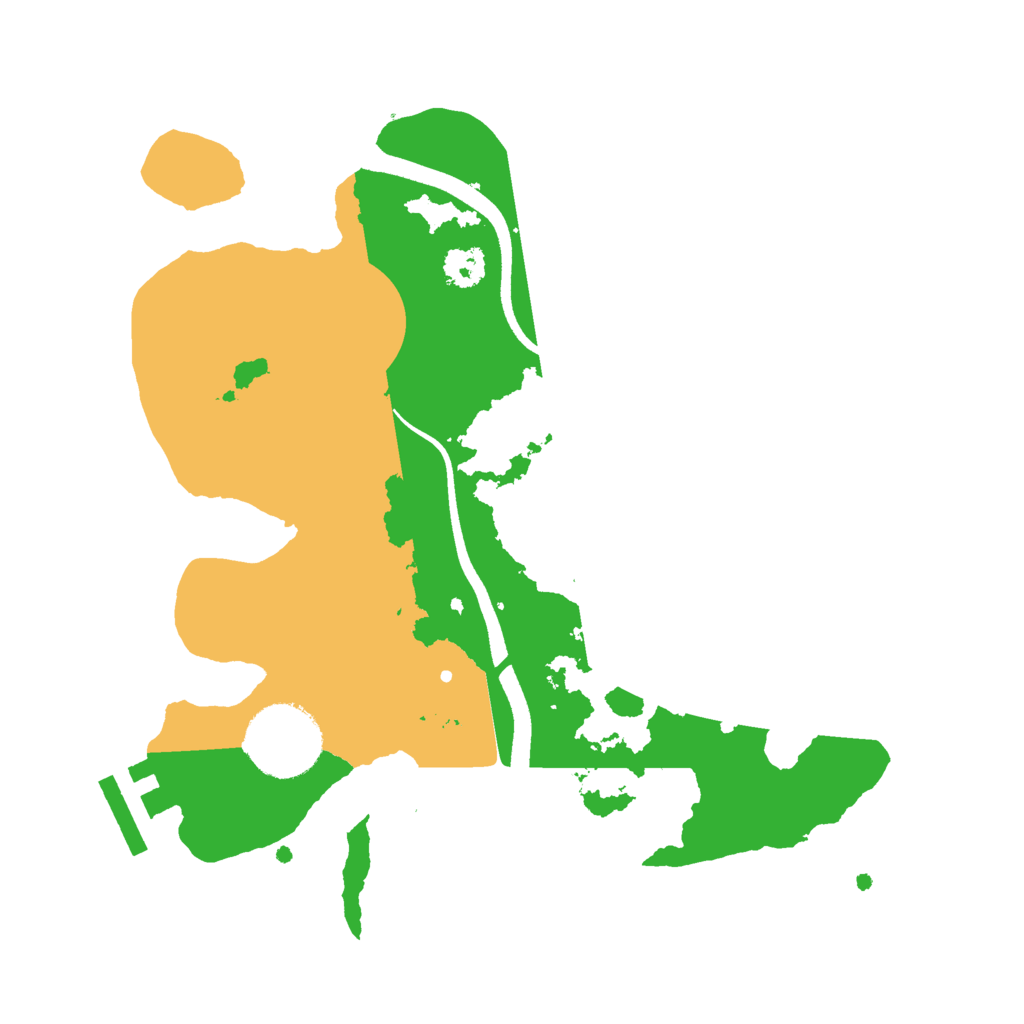 Biome Rust Map: Procedural Map, Size: 2500, Seed: 395500045