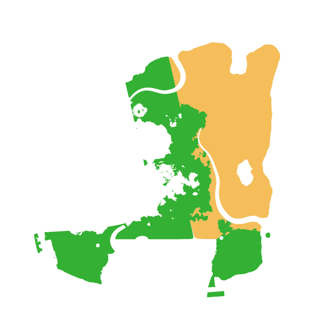 Biome Rust Map: Procedural Map, Size: 2500, Seed: 2035734290