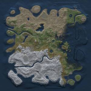 Thumbnail Rust Map: Procedural Map, Size: 4250, Seed: 1942, 17 Monuments