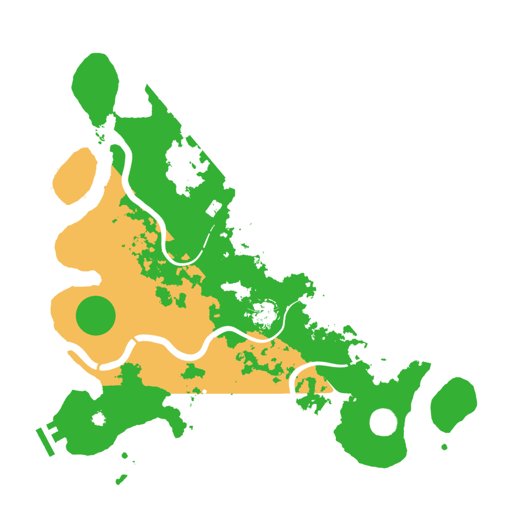Biome Rust Map: Procedural Map, Size: 3500, Seed: 1993290782