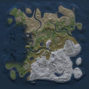 Thumbnail Rust Map: Procedural Map, Size: 3800, Seed: 1002021313, 16 Monuments