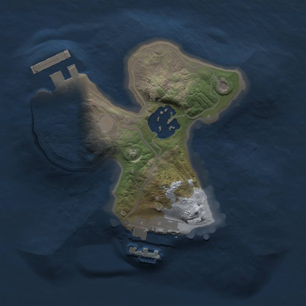 Rust Map: Procedural Map, Size: 1500, Seed: 796185656, 4 Monuments