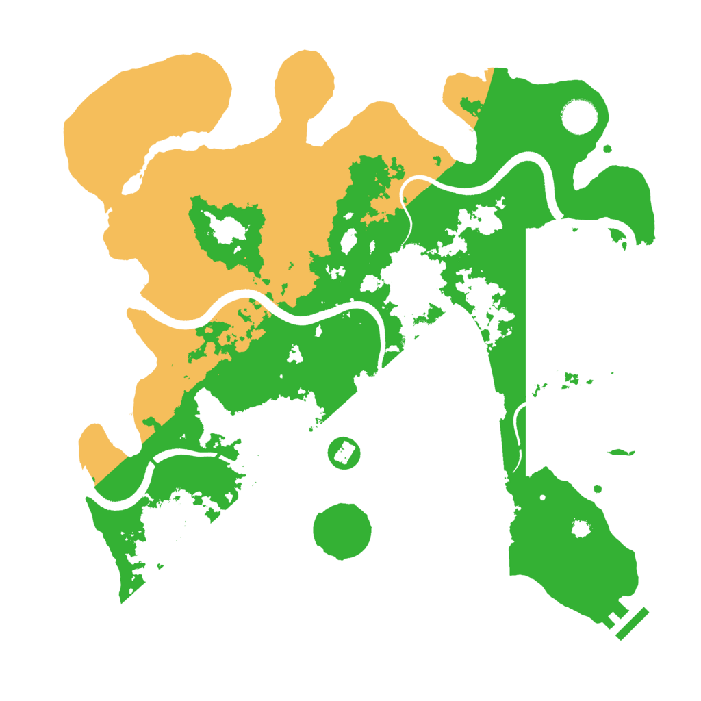 Biome Rust Map: Procedural Map, Size: 3500, Seed: 742193