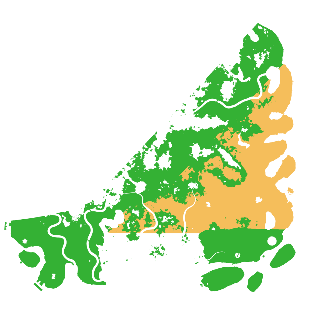 Biome Rust Map: Procedural Map, Size: 6000, Seed: 527320376