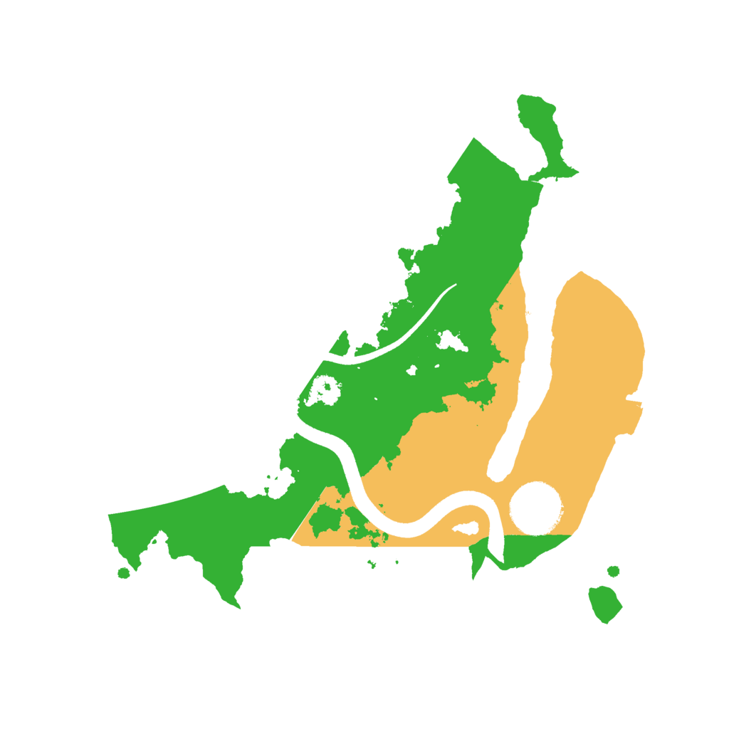 Biome Rust Map: Procedural Map, Size: 2500, Seed: 1642035