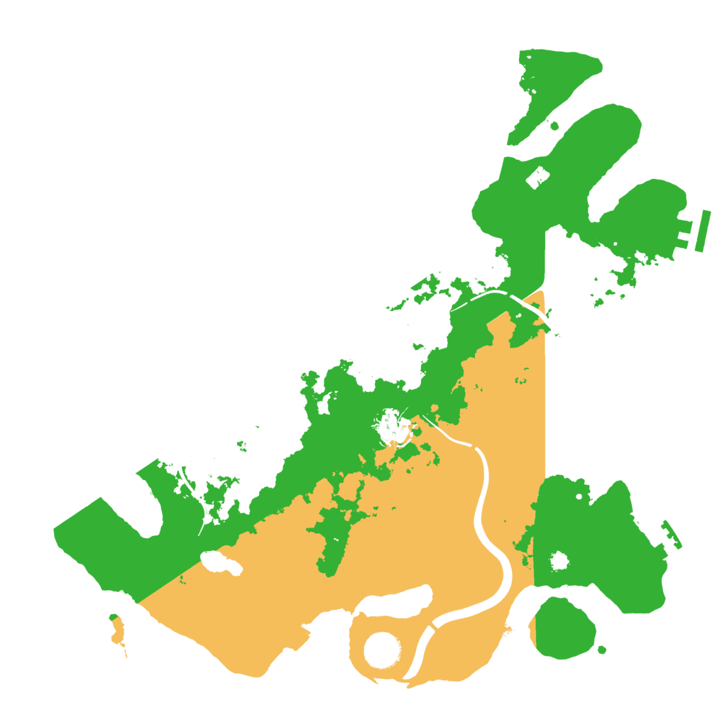 Biome Rust Map: Procedural Map, Size: 3500, Seed: 16123456