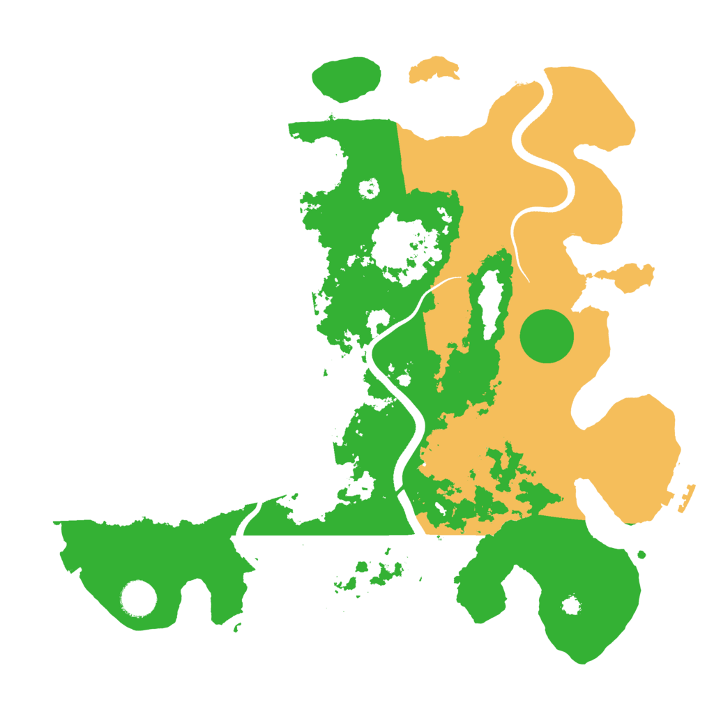 Biome Rust Map: Procedural Map, Size: 3500, Seed: 66880027
