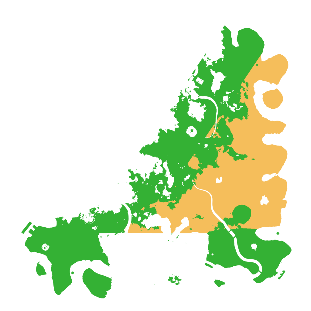 Biome Rust Map: Procedural Map, Size: 4500, Seed: 1798017556