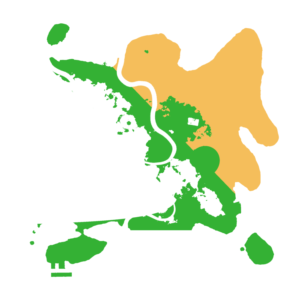 Biome Rust Map: Procedural Map, Size: 3000, Seed: 68462