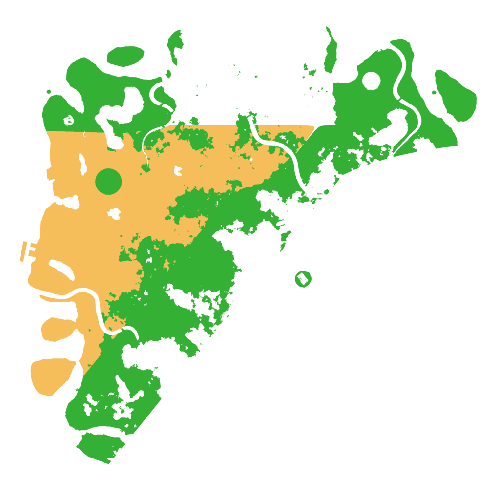 Biome Rust Map: Procedural Map, Size: 5000, Seed: 12465