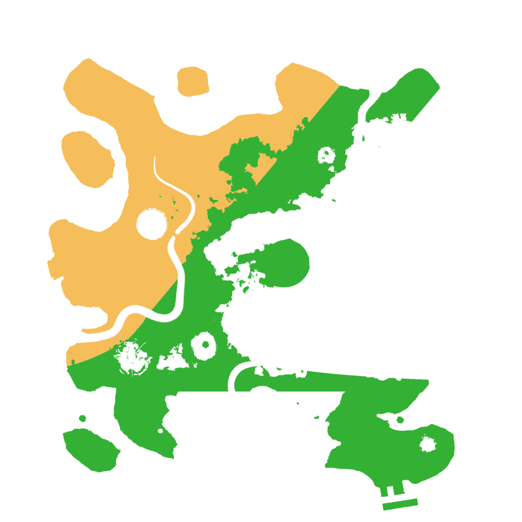 Biome Rust Map: Procedural Map, Size: 3000, Seed: 21508