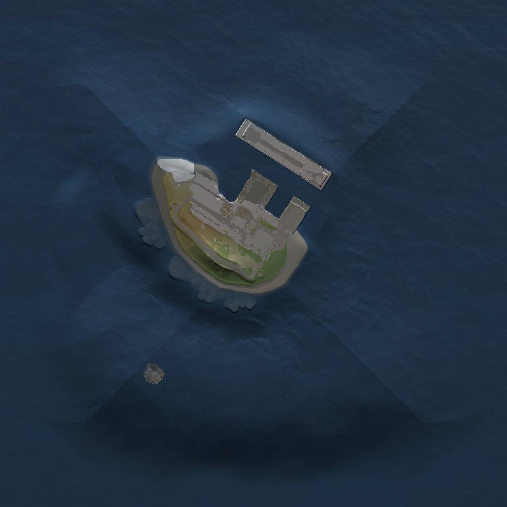 Rust Map: Procedural Map, Size: 1000, Seed: 432940, 2 Monuments