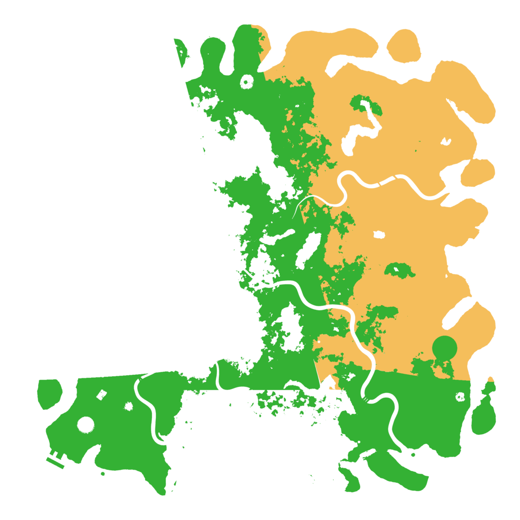 Biome Rust Map: Procedural Map, Size: 5500, Seed: 978434137