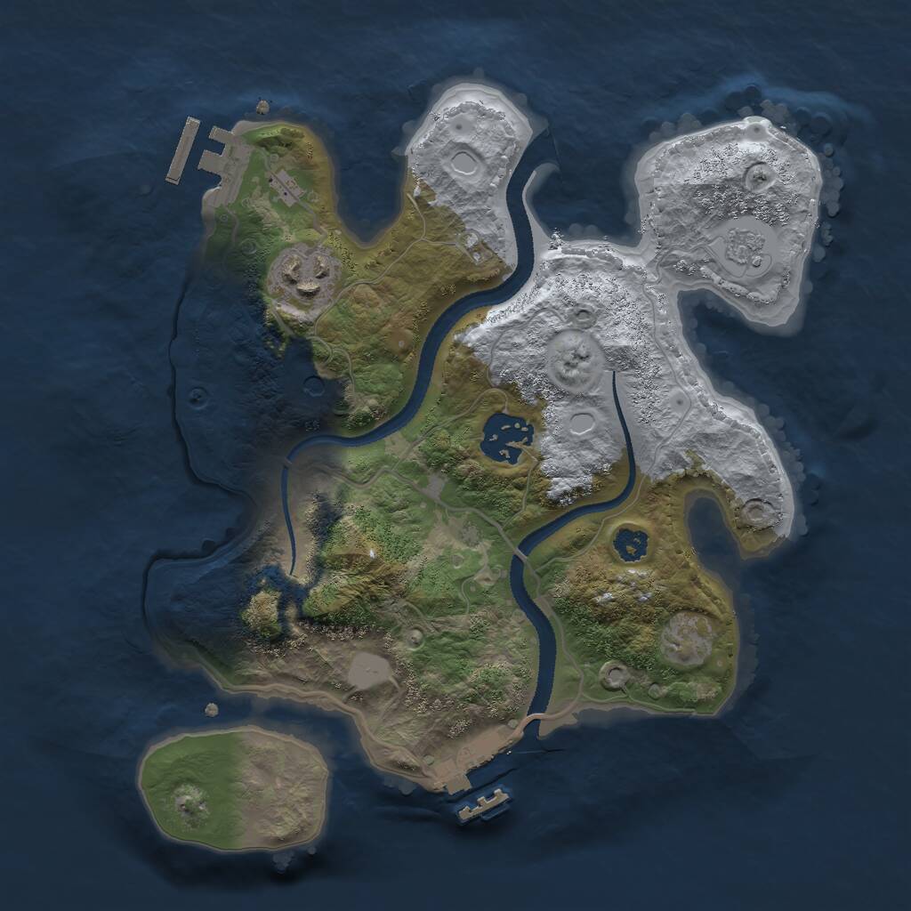 Rust Map: Procedural Map, Size: 2700, Seed: 1769860890, 7 Monuments
