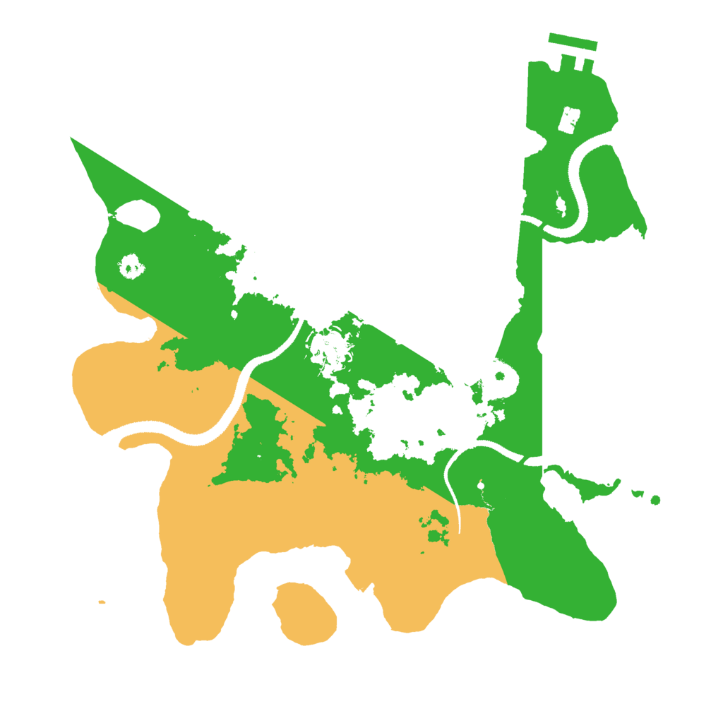 Biome Rust Map: Procedural Map, Size: 3000, Seed: 1296996147