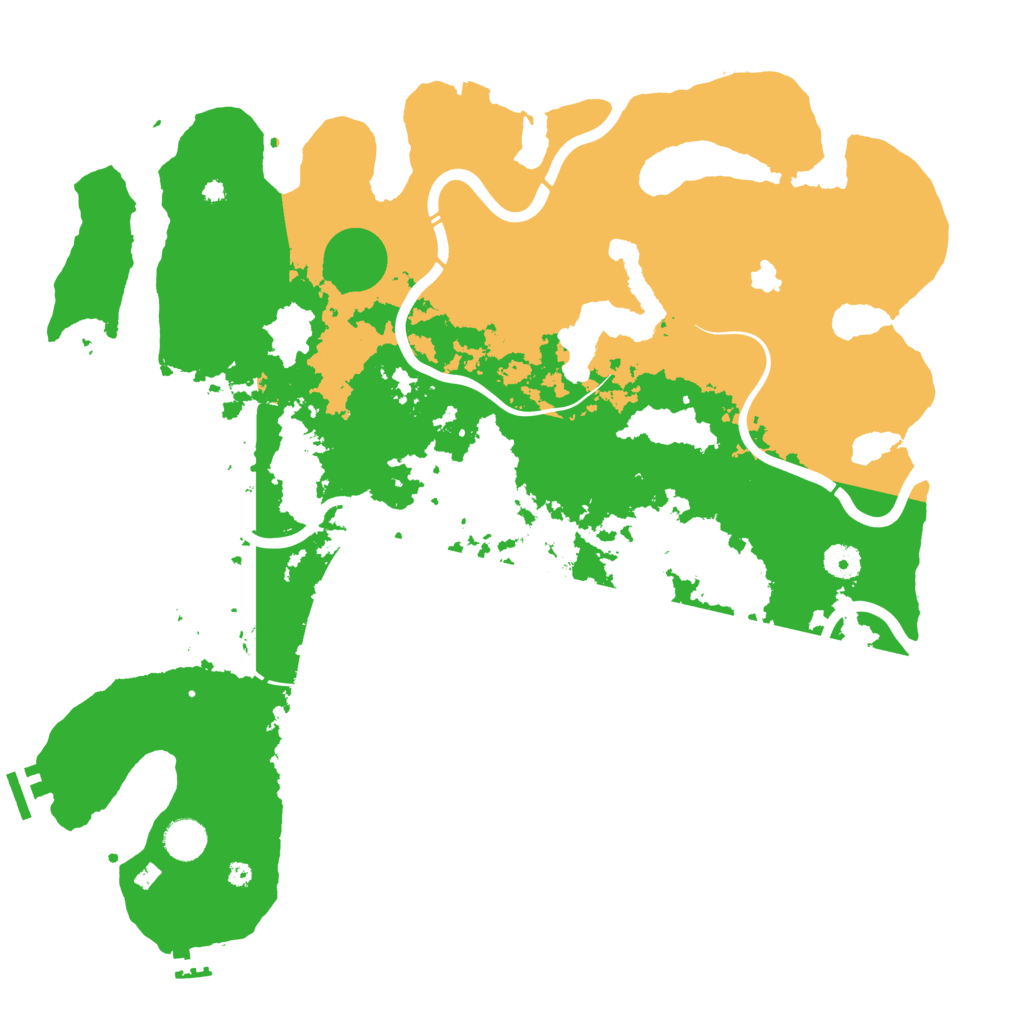 Biome Rust Map: Procedural Map, Size: 4250, Seed: 1758127991
