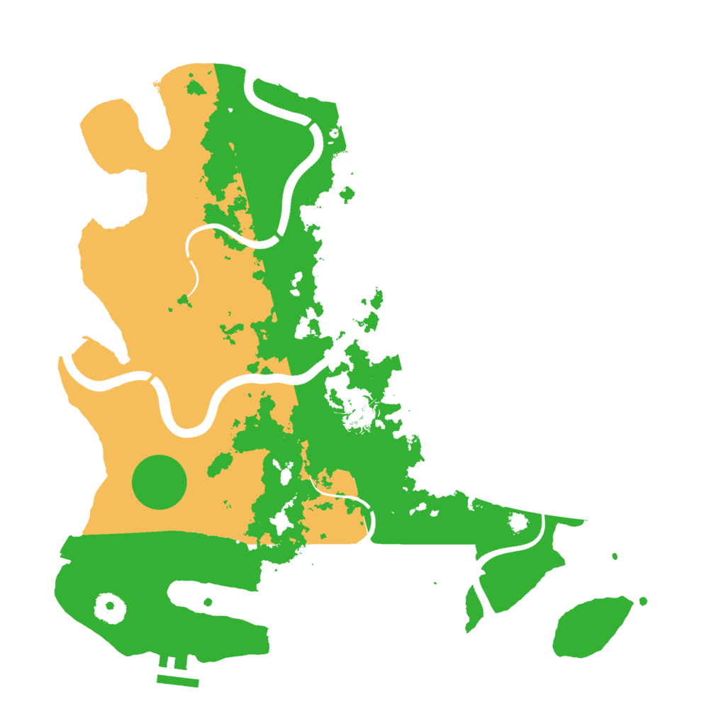 Biome Rust Map: Procedural Map, Size: 3500, Seed: 465353090