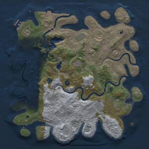 Thumbnail Rust Map: Procedural Map, Size: 4250, Seed: 2905200, 16 Monuments