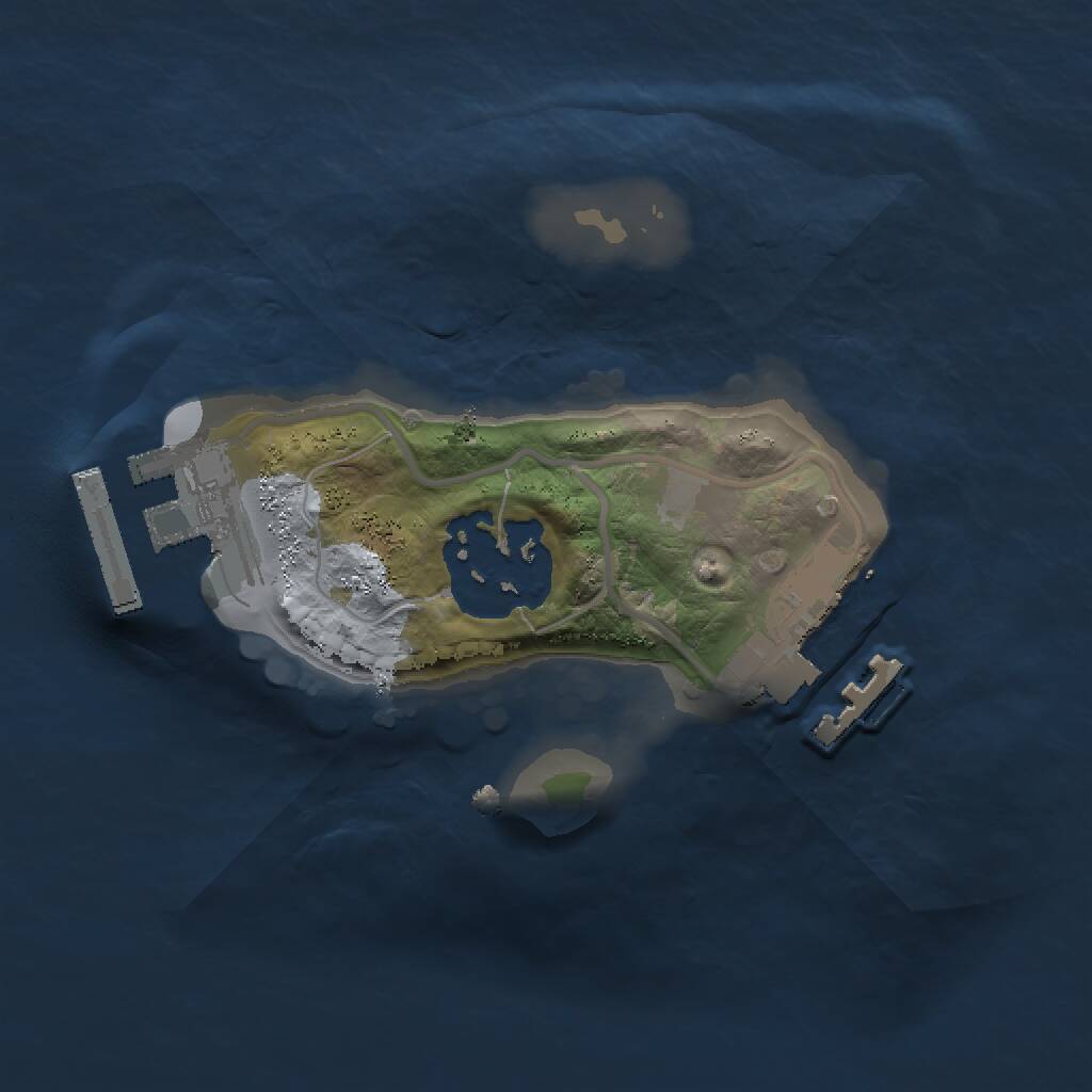 Rust Map: Procedural Map, Size: 1500, Seed: 1607972314, 4 Monuments