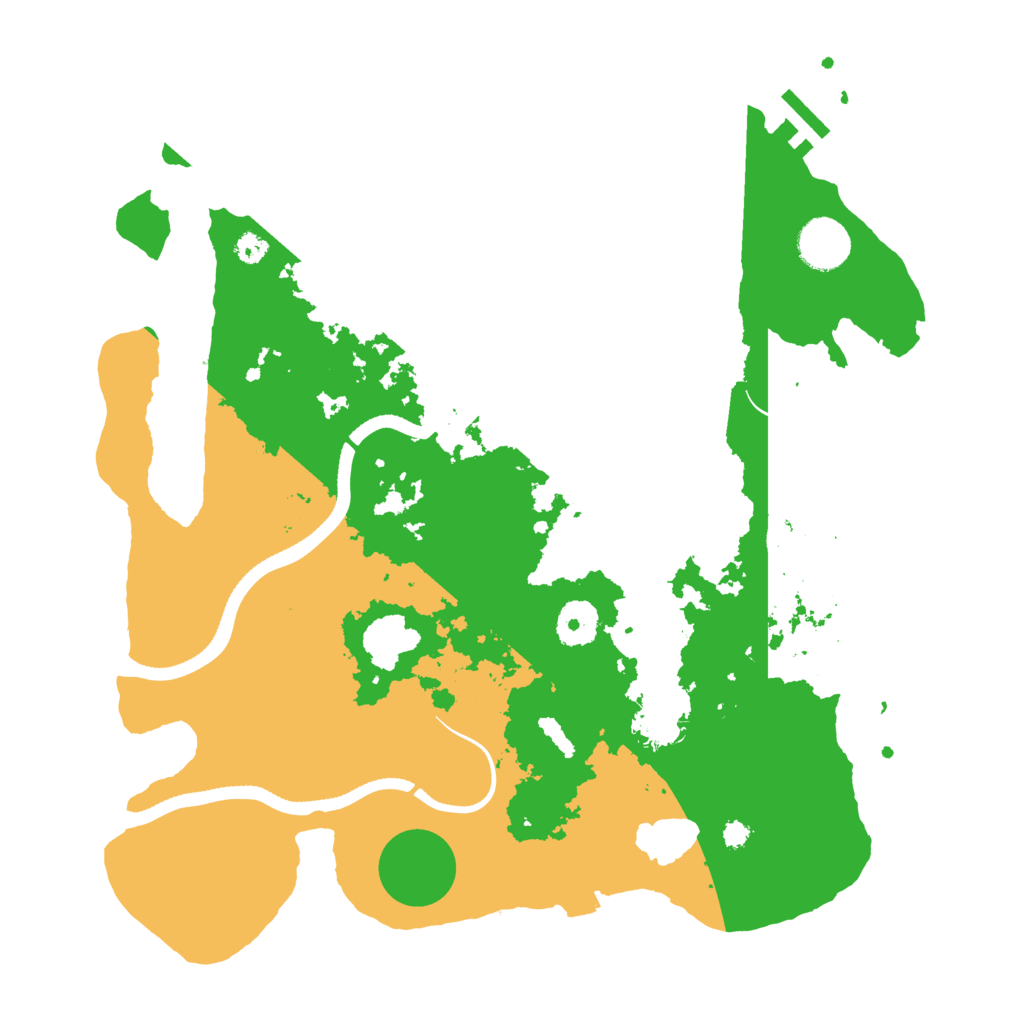 Biome Rust Map: Procedural Map, Size: 3500, Seed: 563405355
