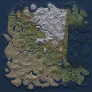 Thumbnail Rust Map: Procedural Map, Size: 6000, Seed: 8542, 17 Monuments