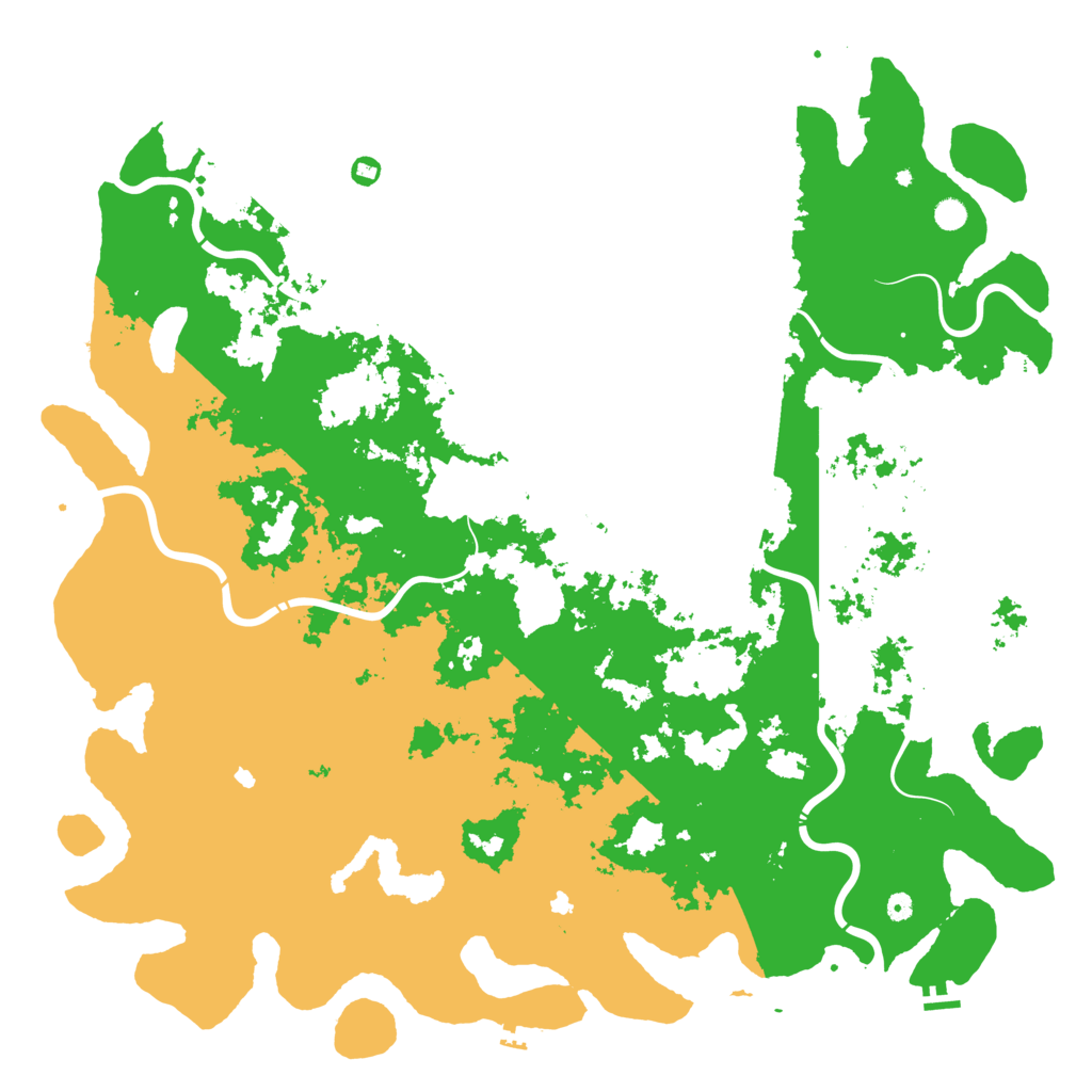 Biome Rust Map: Procedural Map, Size: 6000, Seed: 8542