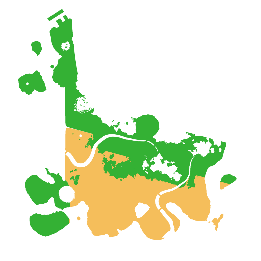 Biome Rust Map: Procedural Map, Size: 3000, Seed: 73891