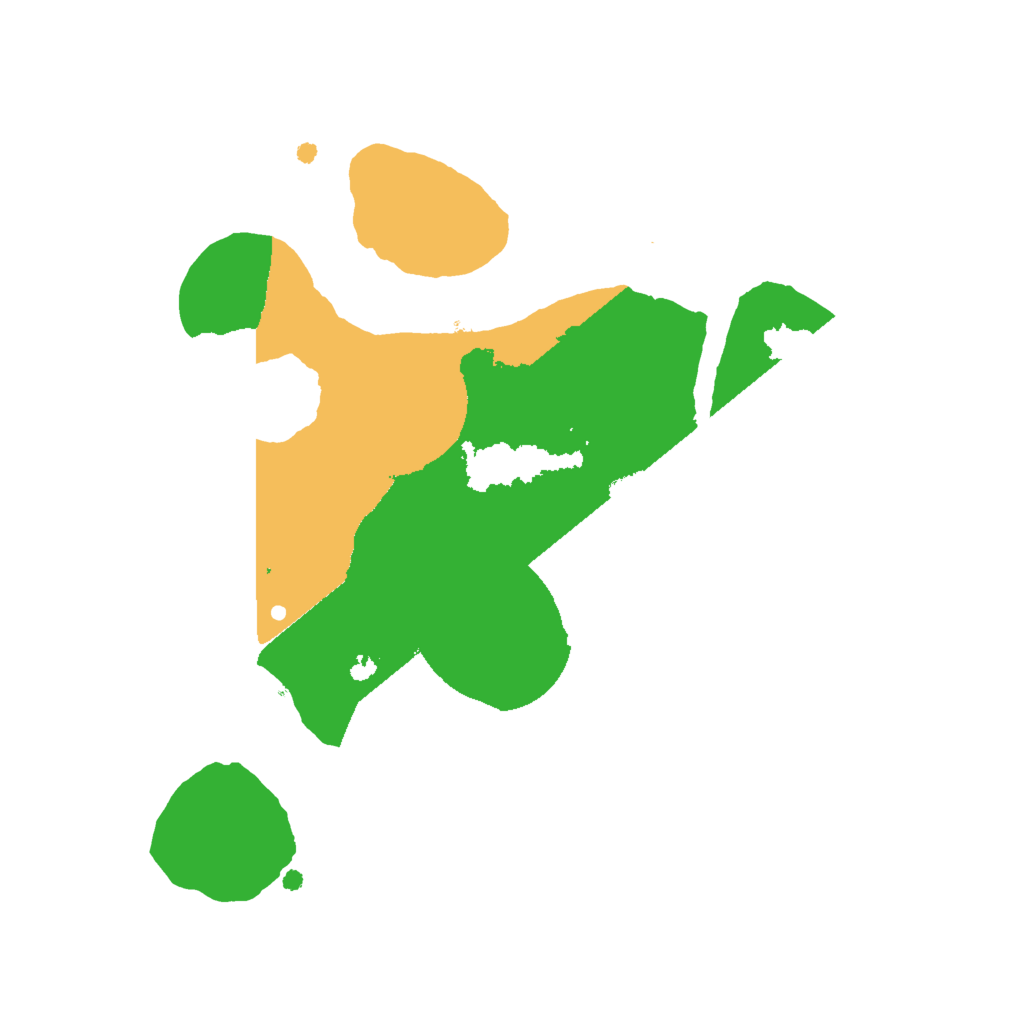 Biome Rust Map: Procedural Map, Size: 2000, Seed: 96216