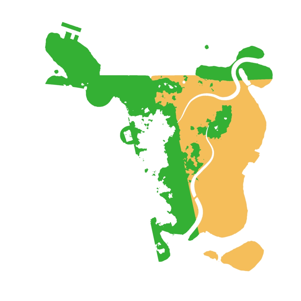 Biome Rust Map: Procedural Map, Size: 3000, Seed: 29280