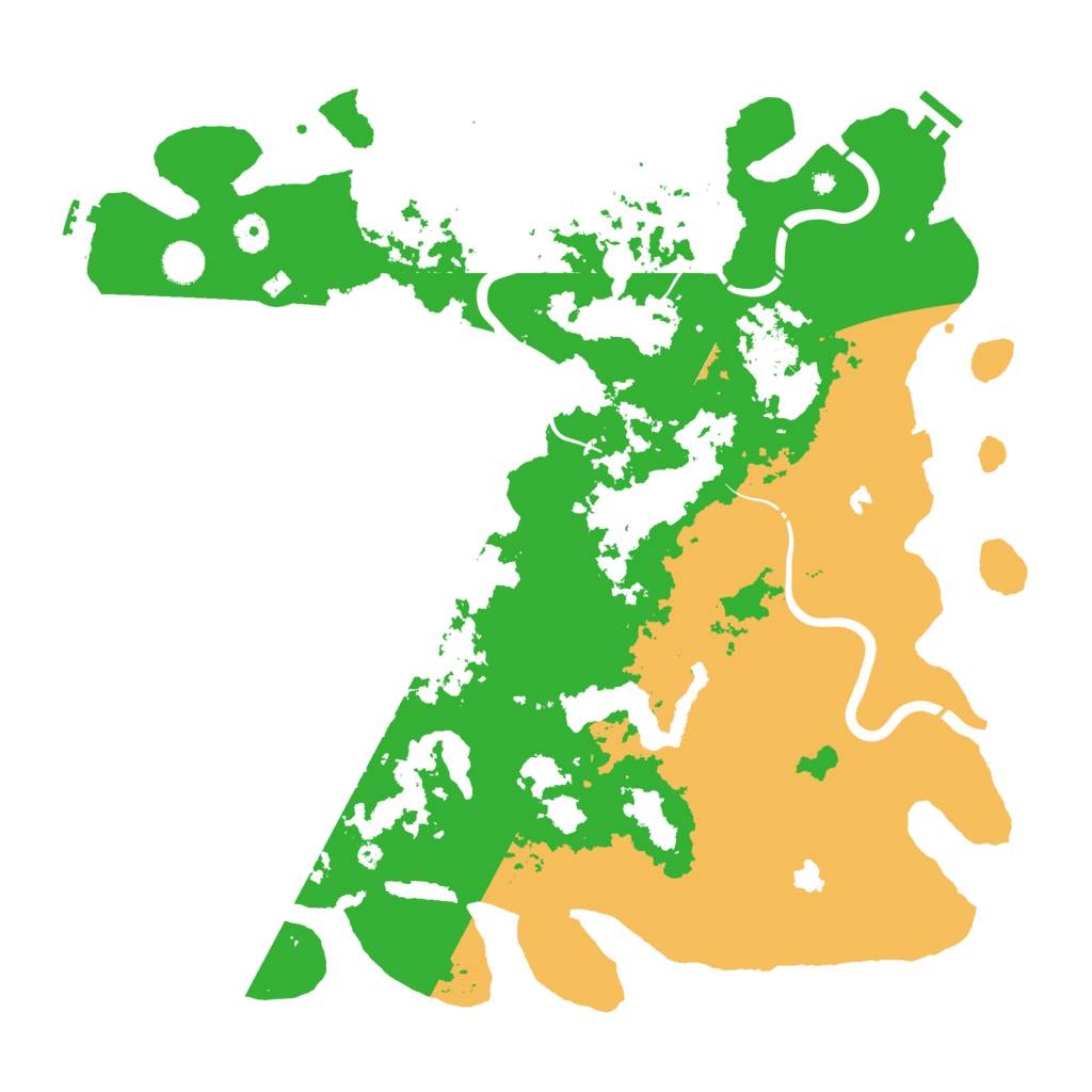 Biome Rust Map: Procedural Map, Size: 4500, Seed: 1305362870