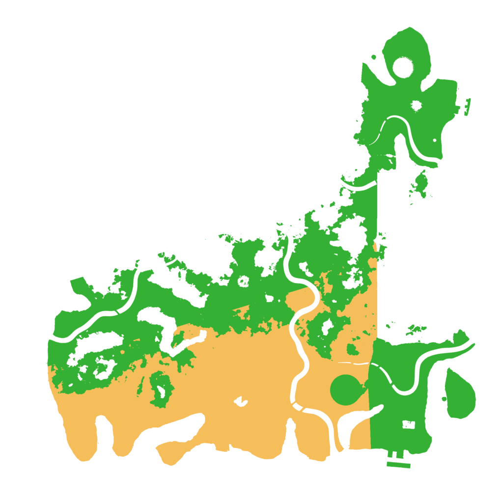 Biome Rust Map: Procedural Map, Size: 4300, Seed: 65423001