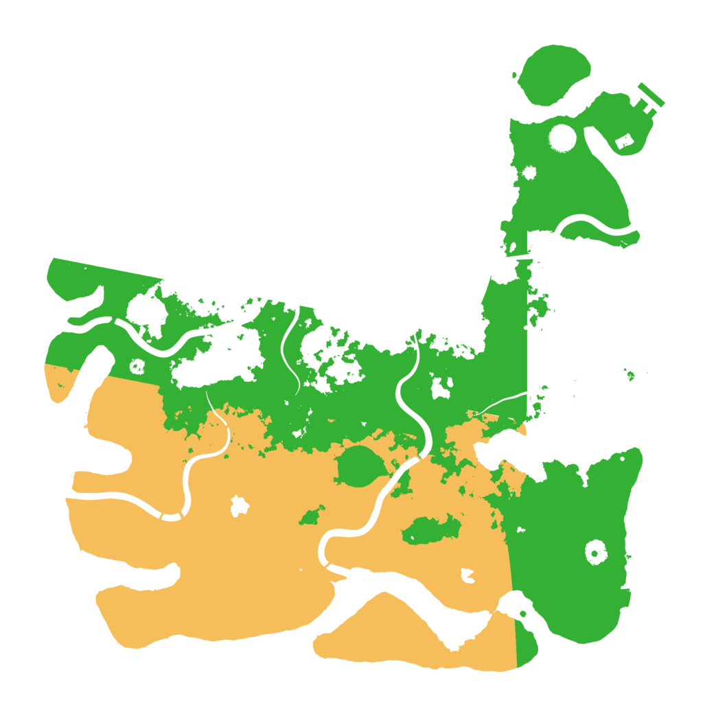 Biome Rust Map: Procedural Map, Size: 4500, Seed: 23131847