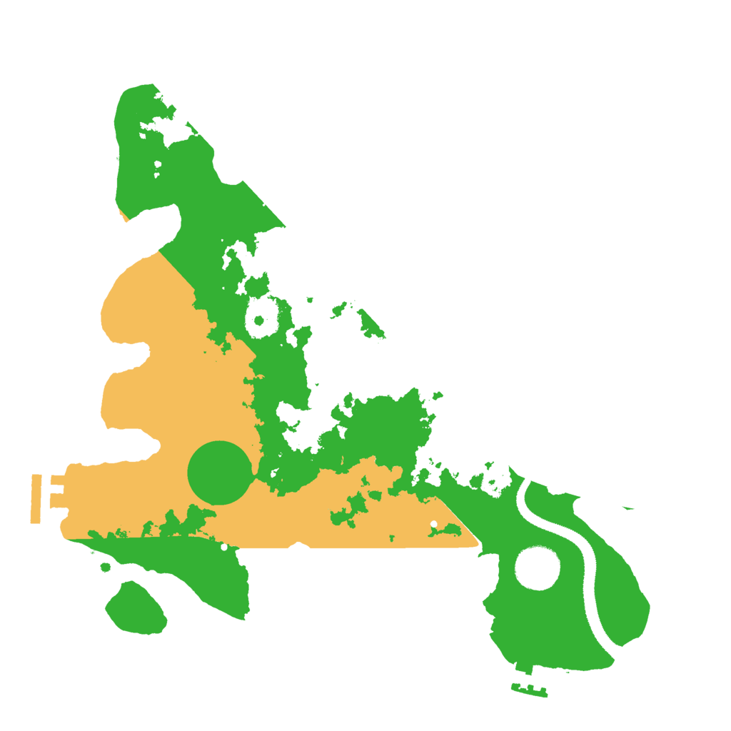 Biome Rust Map: Procedural Map, Size: 3000, Seed: 47654