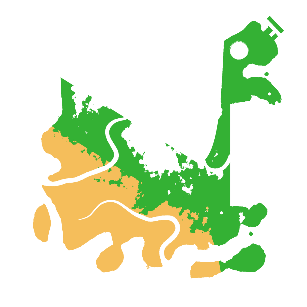 Biome Rust Map: Procedural Map, Size: 3000, Seed: 13214