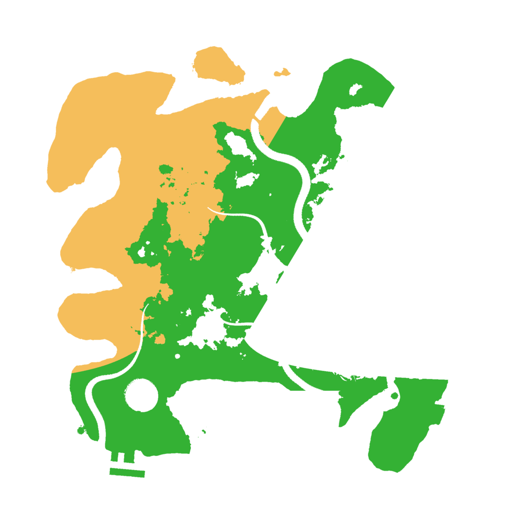 Biome Rust Map: Procedural Map, Size: 3000, Seed: 115965367