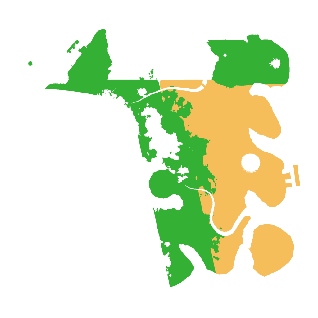 Biome Rust Map: Procedural Map, Size: 3000, Seed: 34975