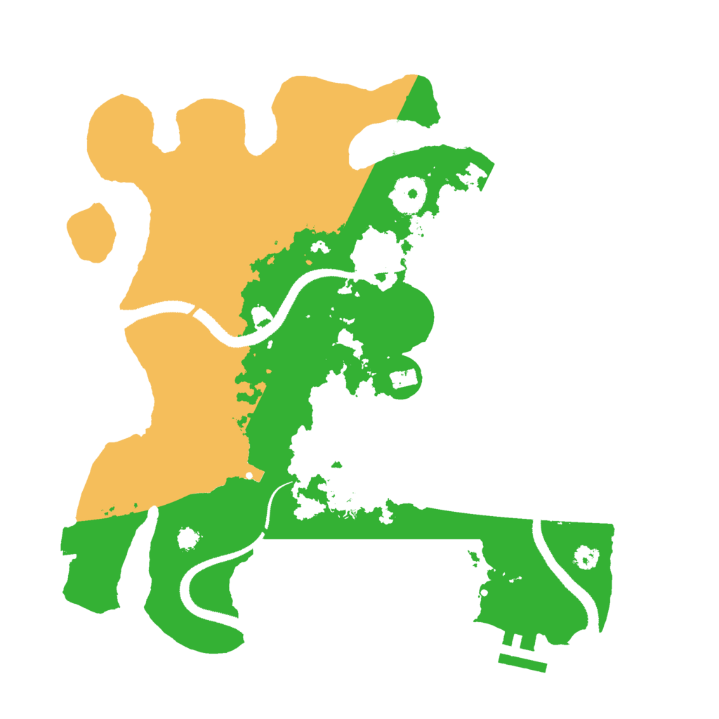 Biome Rust Map: Procedural Map, Size: 3000, Seed: 1187126846