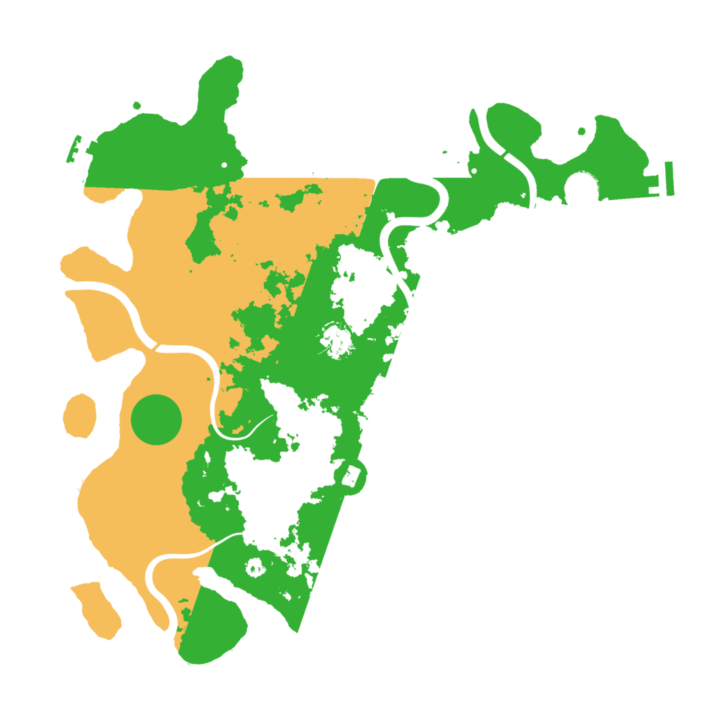 Biome Rust Map: Procedural Map, Size: 3700, Seed: 34066780