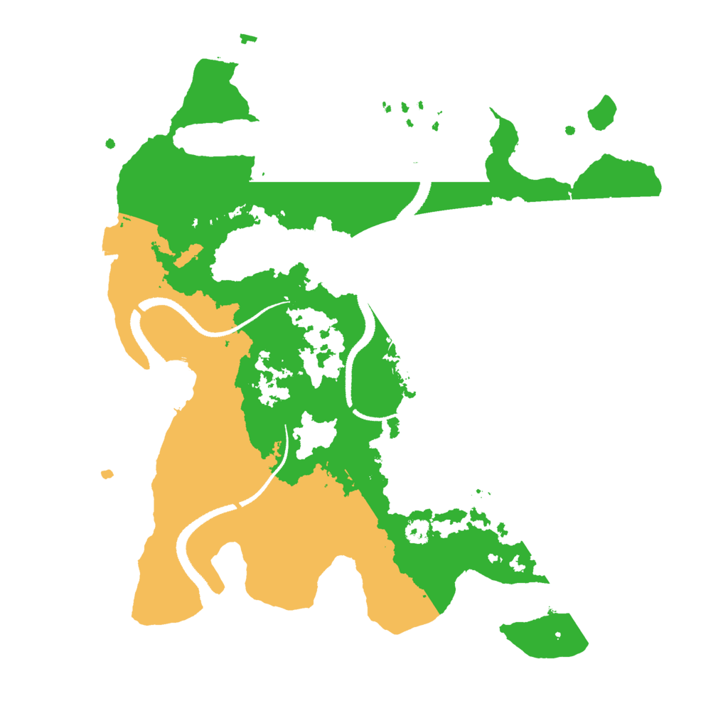 Biome Rust Map: Procedural Map, Size: 3000, Seed: 36396