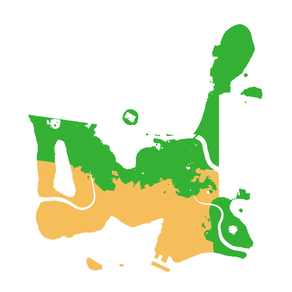 Biome Rust Map: Procedural Map, Size: 3000, Seed: 23197462