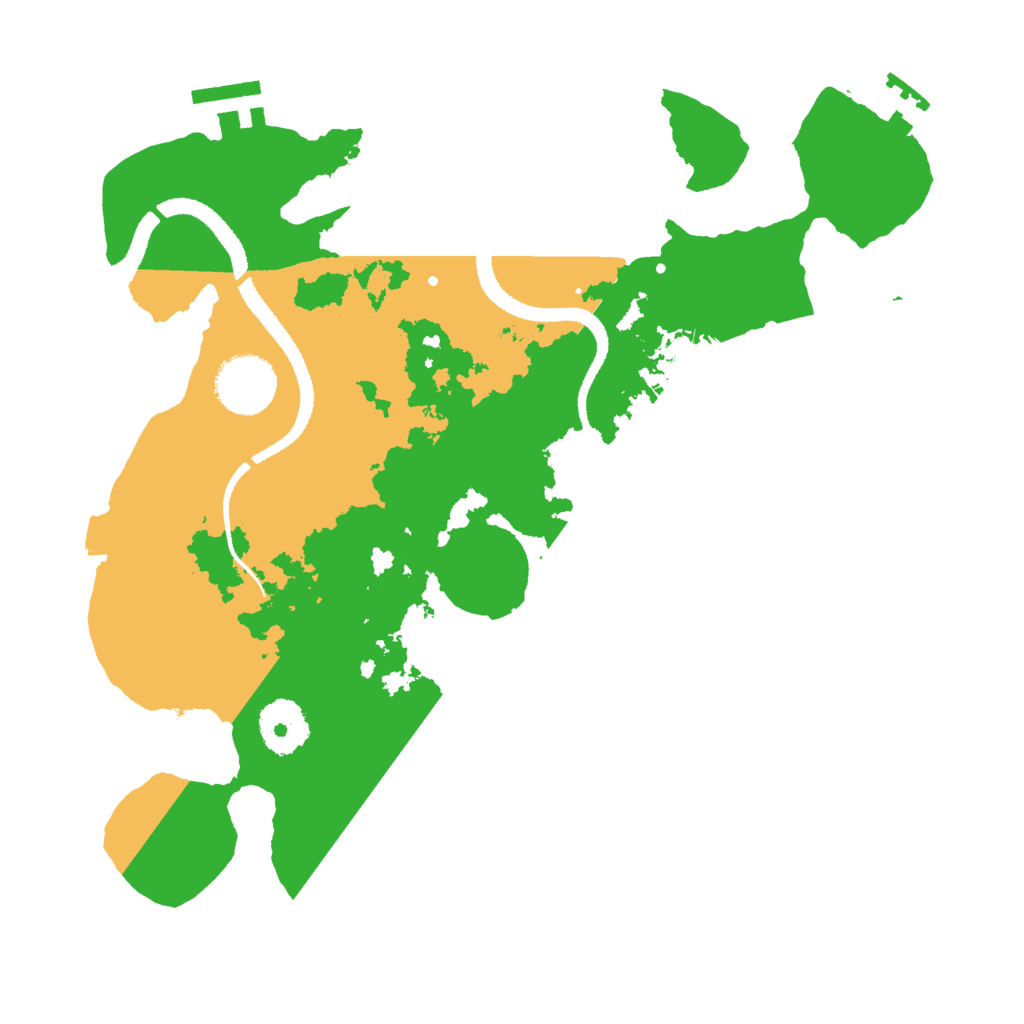 Biome Rust Map: Procedural Map, Size: 3000, Seed: 9862345