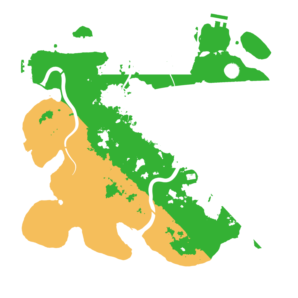 Biome Rust Map: Procedural Map, Size: 3500, Seed: 387814212