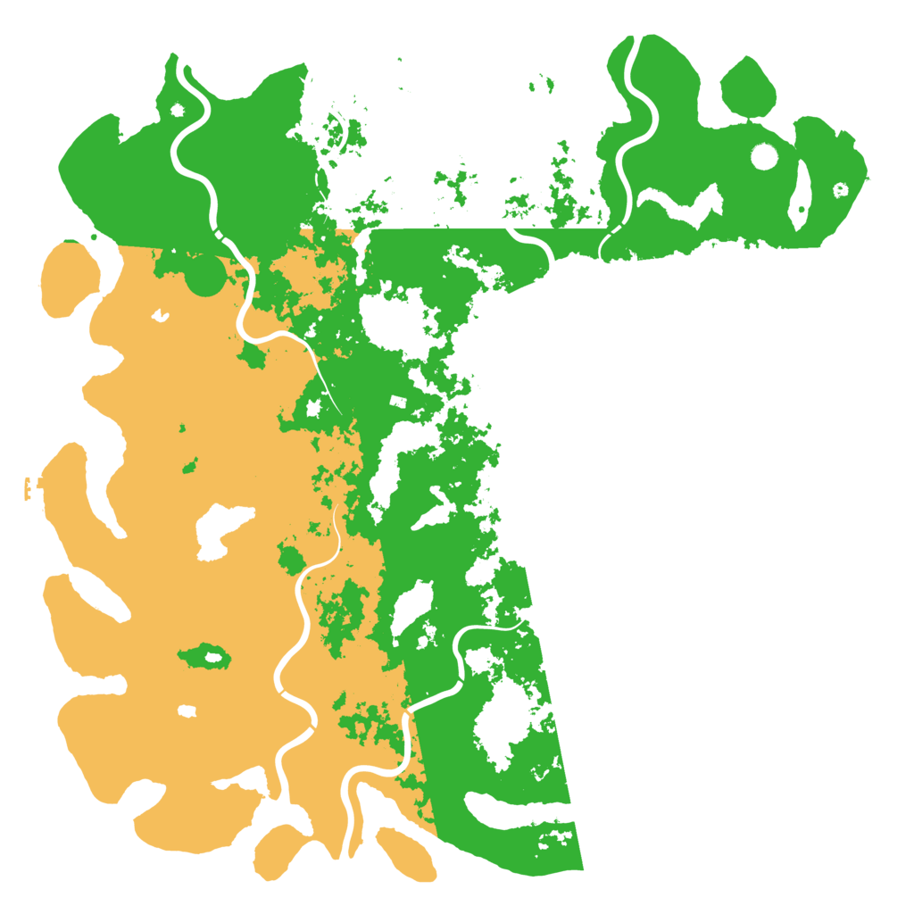 Biome Rust Map: Procedural Map, Size: 6000, Seed: 546189257