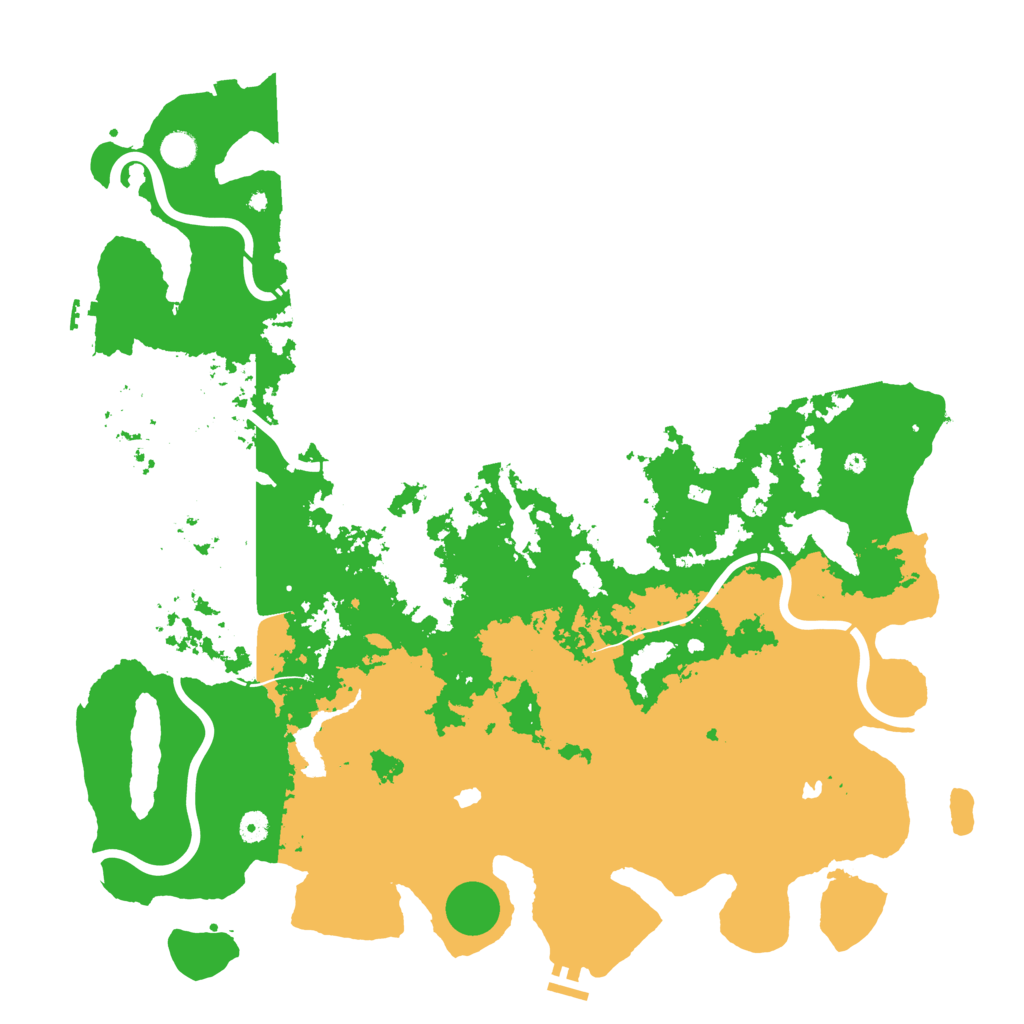Biome Rust Map: Procedural Map, Size: 5000, Seed: 19292