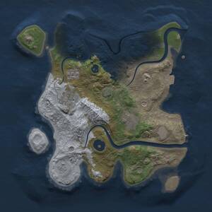 Thumbnail Rust Map: Procedural Map, Size: 2700, Seed: 1677593086, 8 Monuments