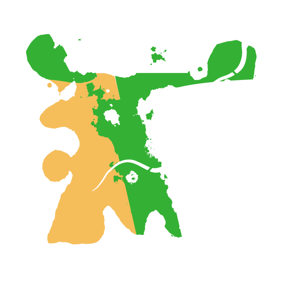 Biome Rust Map: Procedural Map, Size: 2500, Seed: 1022499252