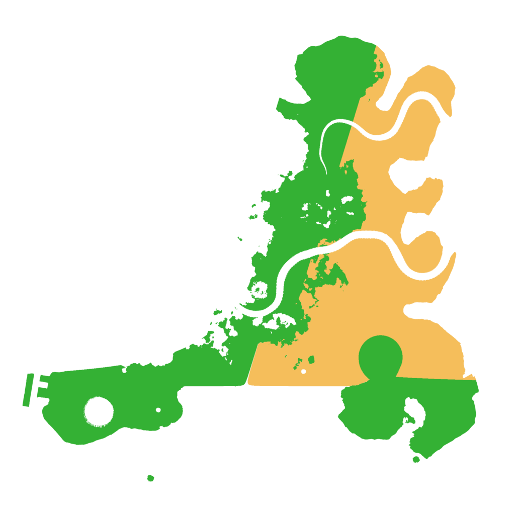Biome Rust Map: Procedural Map, Size: 3100, Seed: 25009525