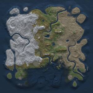 Thumbnail Rust Map: Procedural Map, Size: 4250, Seed: 575536219, 14 Monuments