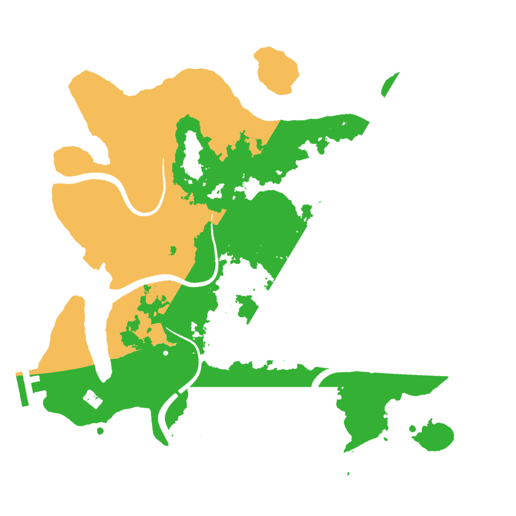 Biome Rust Map: Procedural Map, Size: 3000, Seed: 38365