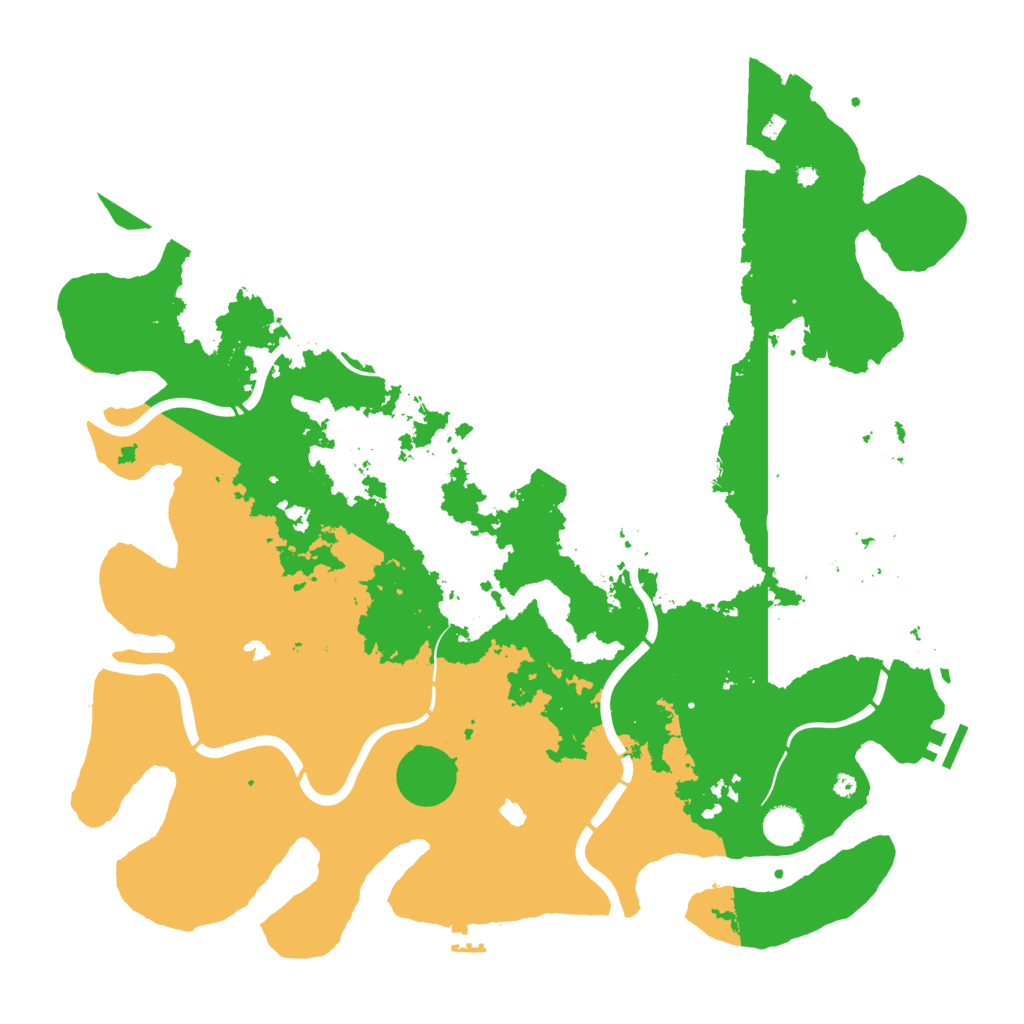 Biome Rust Map: Procedural Map, Size: 4500, Seed: 617541196
